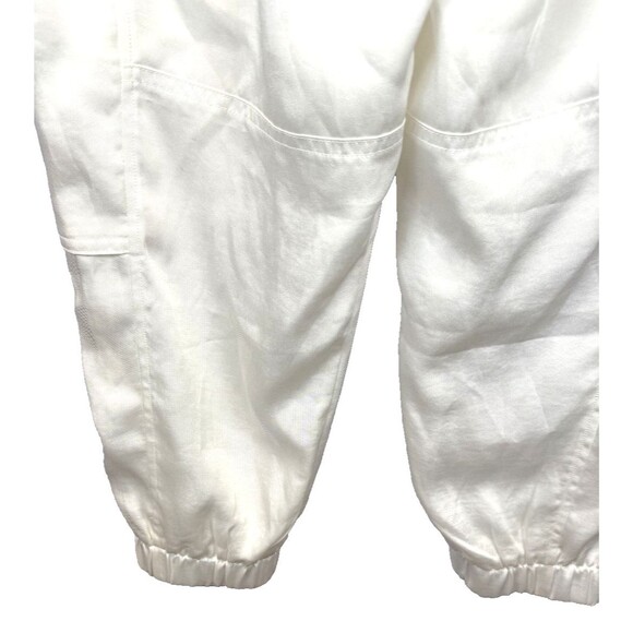 AllSaints Freda Satin Cargo Joggers 6 Ecru Pull On Elastic Waist 90s Y2K - Picture 13 of 16